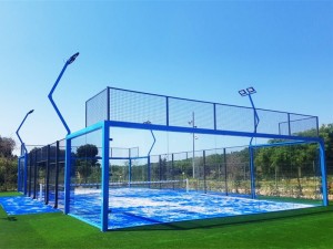 Panoramic Type Factory Direct Sale 10x20m Paddle Court Padel Tennis Court