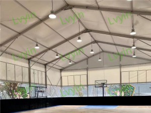 Customizable Size High Quality Aluminum Frame Padel Court Roof Tent, UV block & rainpoof