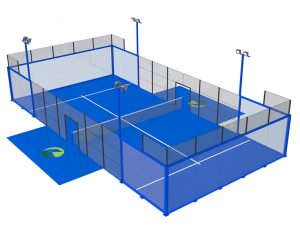 Original Factory Lvyin Full Glass Customize Color CE 12mm Tempered Glass Panoramic Padel Tennis Court