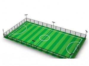 S shaped High Quality anti-UV Football Soccer Artificial Turf, SDS-5007 A+B