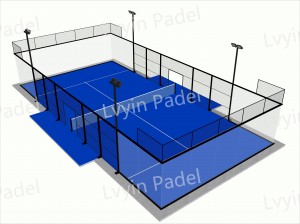 Lvyin Factory supplied China Price China Padel Court Construction Panoramic Glass Court Wholesaler