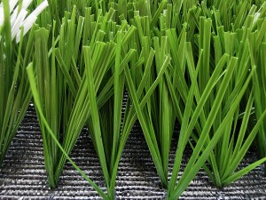 China OEM Grass Football Cost - S shaped High Quality anti-UV Football Soccer Artificial Turf –  LVYIN