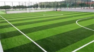 S shaped CE Certificated Wearable Artificial Grass for Soccer Field，DS-5005