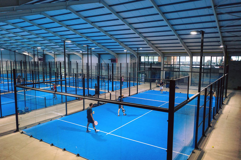 indoor padel court