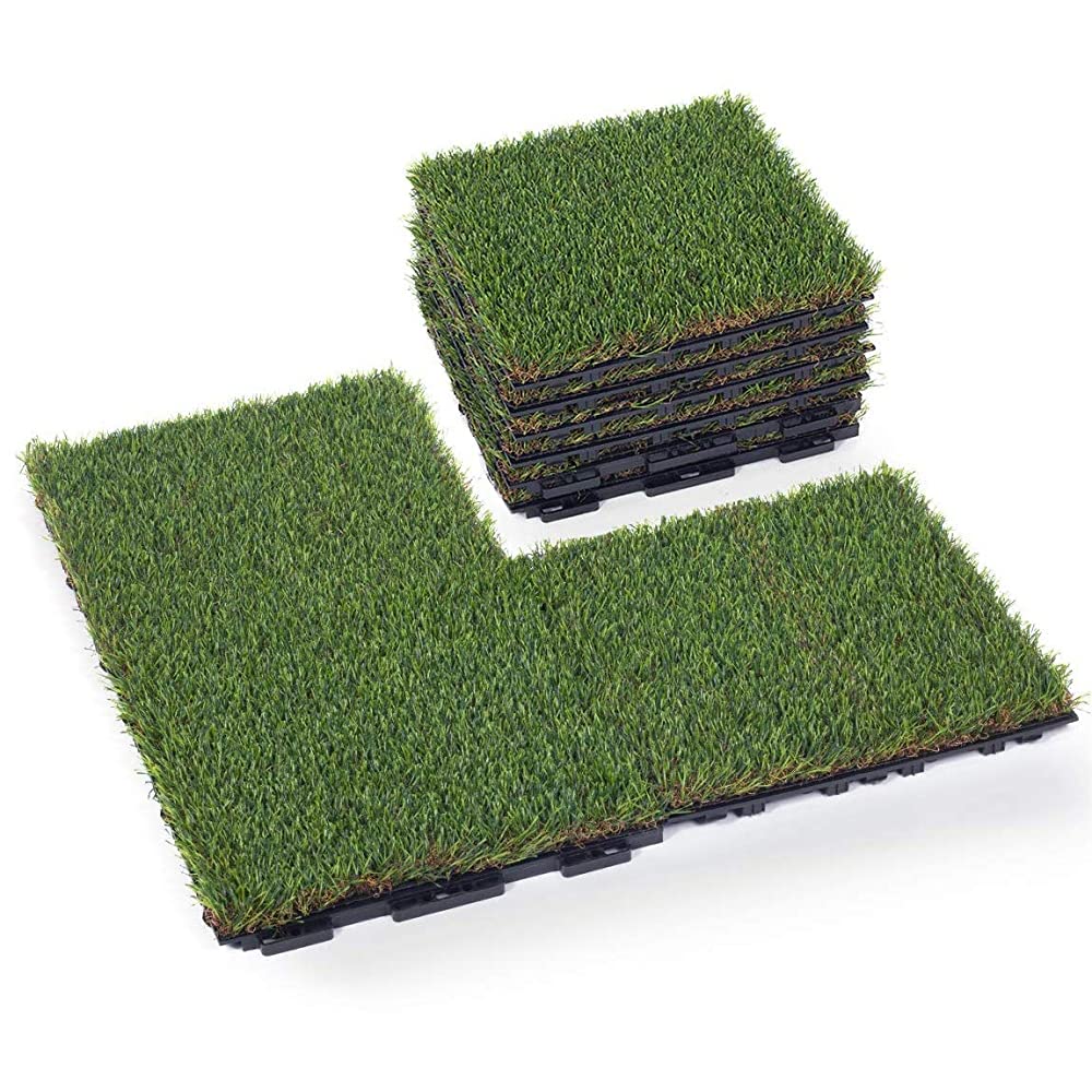 Manufactur standard Artificial Grass Manufacturer - Portable & Installed Easily Hot Selling Customized Artificial Grass Interlock Tile –  LVYIN