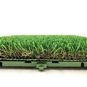 Portable & Installed Easily Hot Selling Customized Artificial Grass Interlock Tile