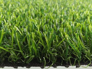 REACH Certificated Dark Green UV Resistant Fake Grass for Garden Courtyard, W6081