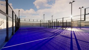Original Factory Lvyin Full Glass Customize Color CE 12mm Tempered Glass Panoramic Padel Tennis Court