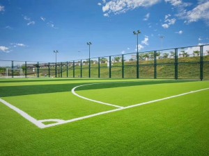 S shaped High Quality anti-UV Football Soccer Artificial Turf, SDS-5007 A+B