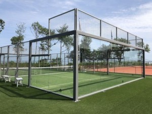 Professional China China Green Color Beautiful Padel Court