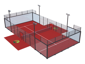 Factory Cheap Hot Hot Sale Padel Court Wholesale Panoramic Full View Padel Tennis Court High Quality Portable Paddle Tennis Court for Sale